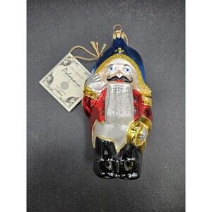 Kurt S Adler Polonaise Nutcracker Ornament Hand Blown Glass Made In Poland